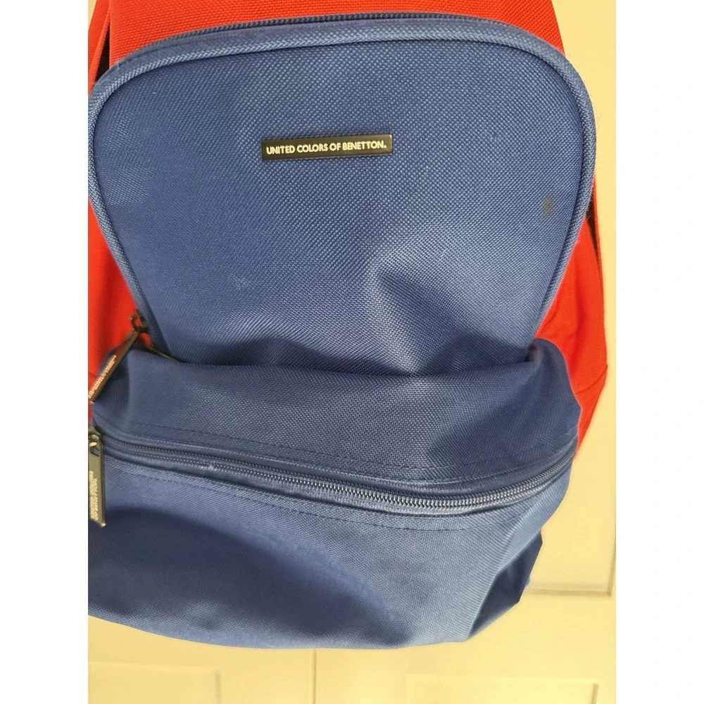 United Colors Of Benetton Red/Blue Backpack Bag